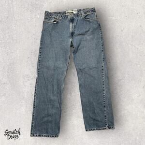 Levi's 505 Regular Fit Men Jeans W40 x L32 Classic Blue Denim Pants Comfortable